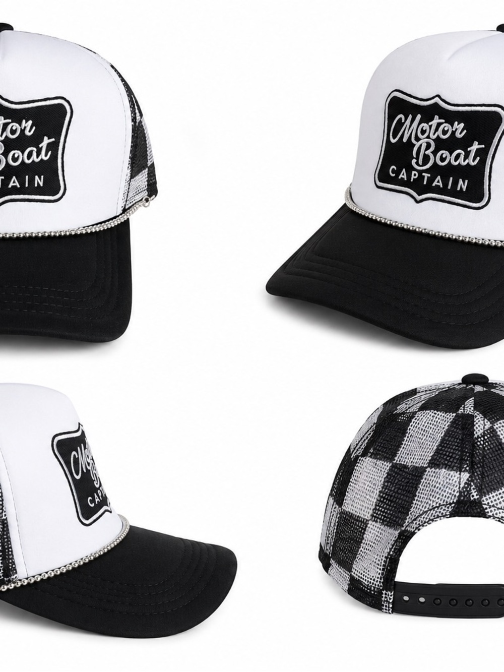 Black & White Trucker Hat